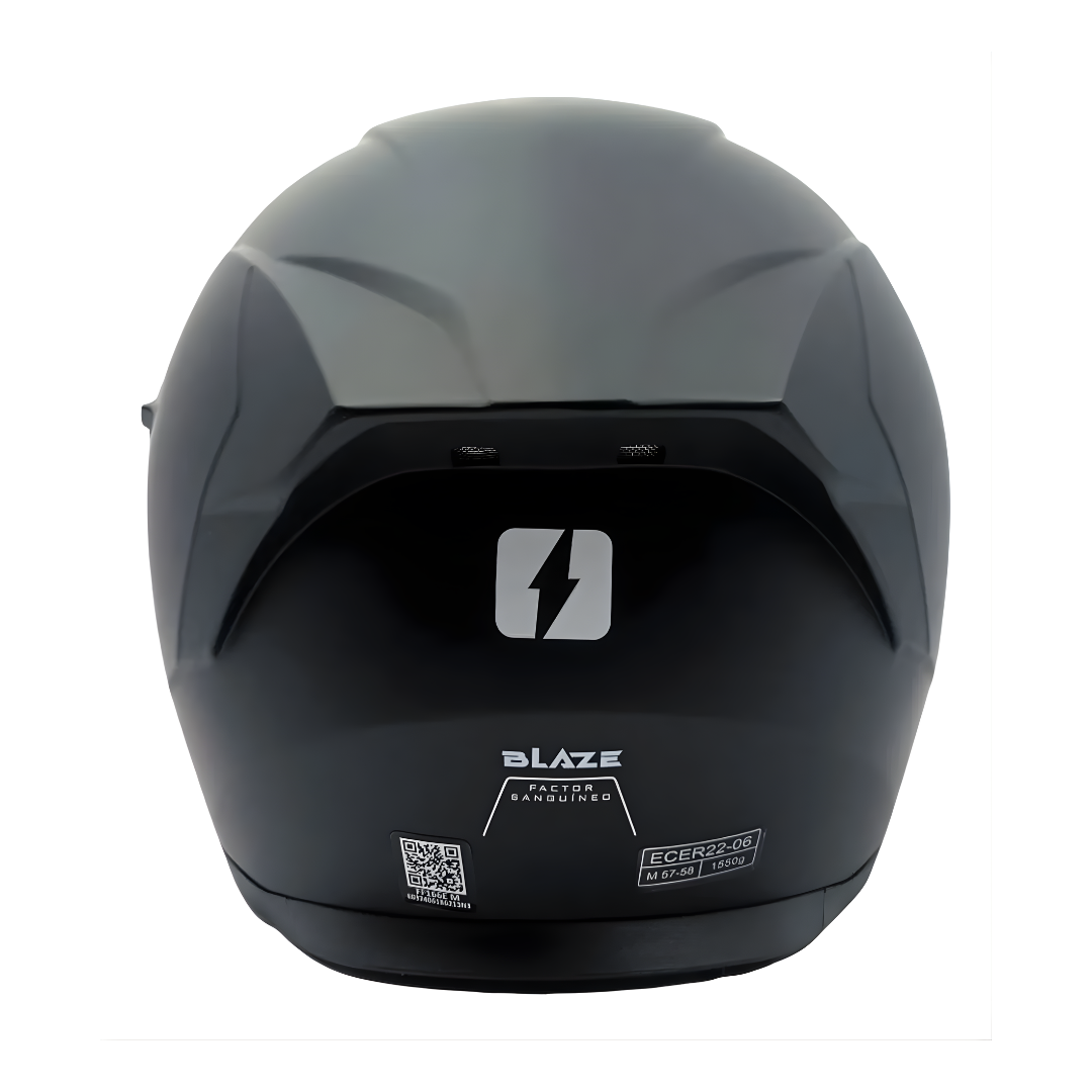 Casco Mac FF166 Blaze Solid Bk Mt - Imagen 2
