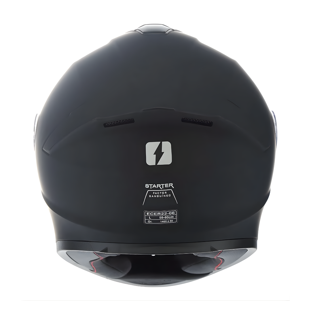 Casco Mac FF801 Starter Solid Bk Mt - Imagen 2